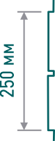 Лиственница, 250 мм